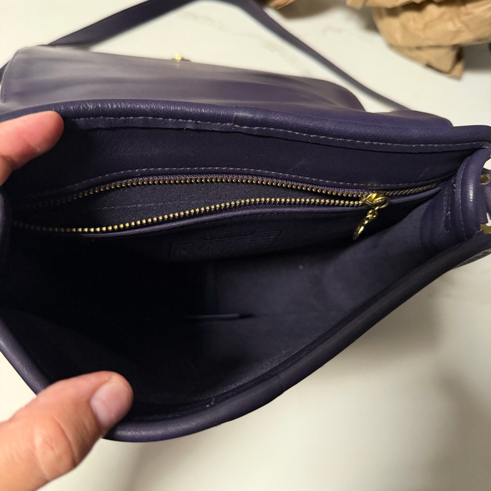 Vintage Coach Tribeca Flap (EGGPLANT) - Picture 13 of 16